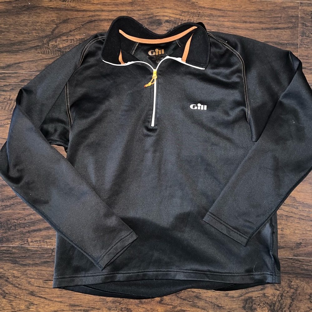Gill Sailing Fishing Black Thermal Pullover Jacket Mens Medium M